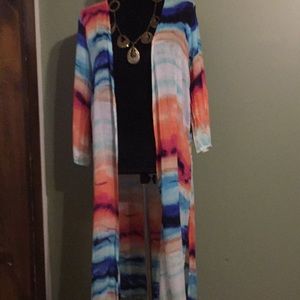 One size fits most tie dye look duster!!!